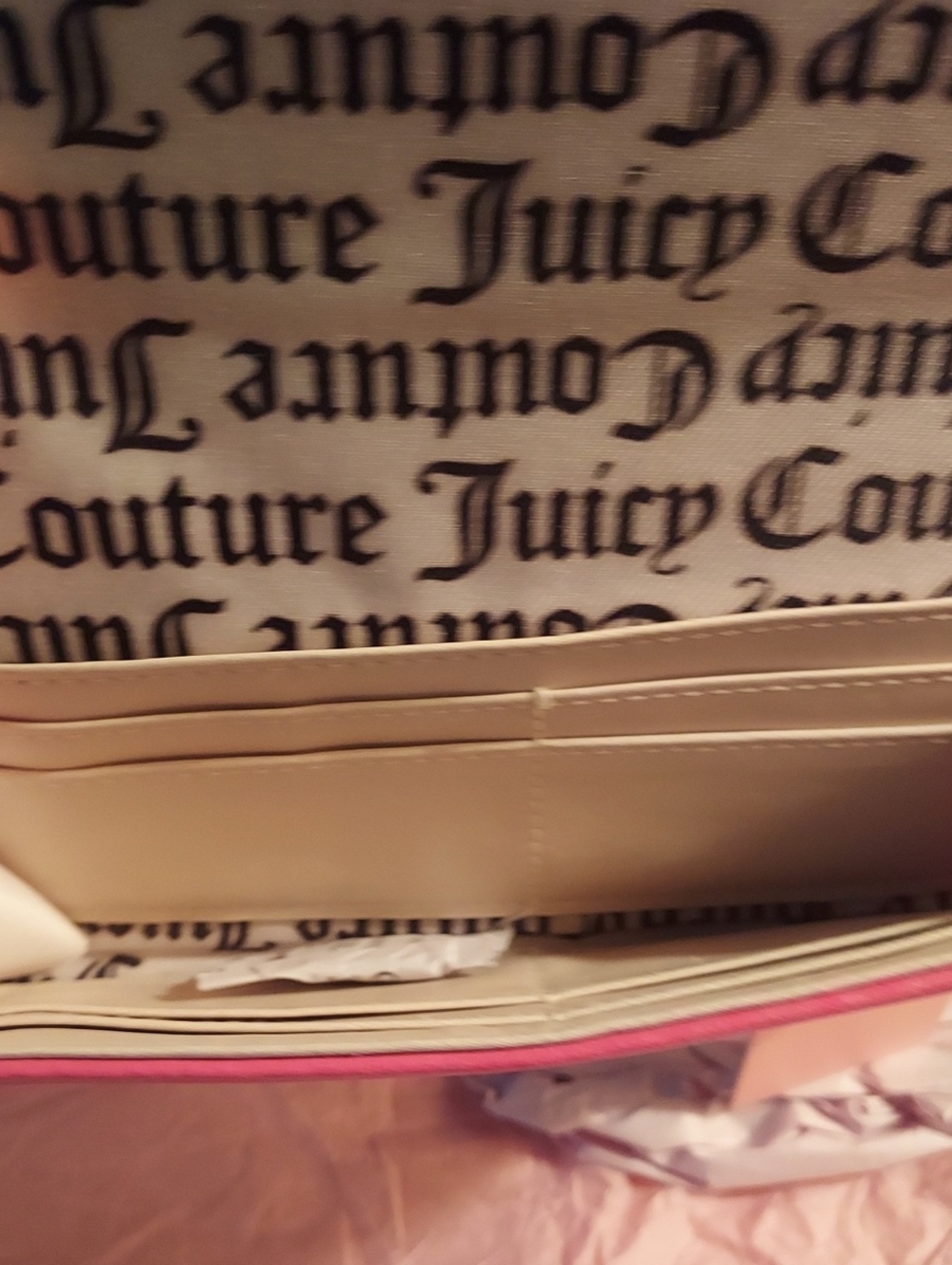 Juicy Couture Pink Studded Wallet Clutch - Picture 7 of 7